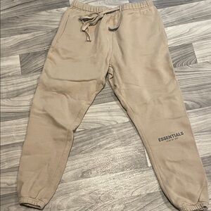 Essentials Beige Joggers for Men